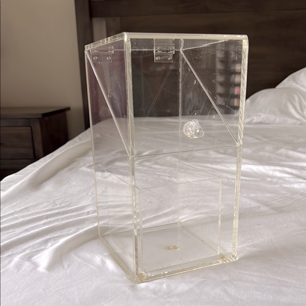Acrylic makeup brush holder organizer